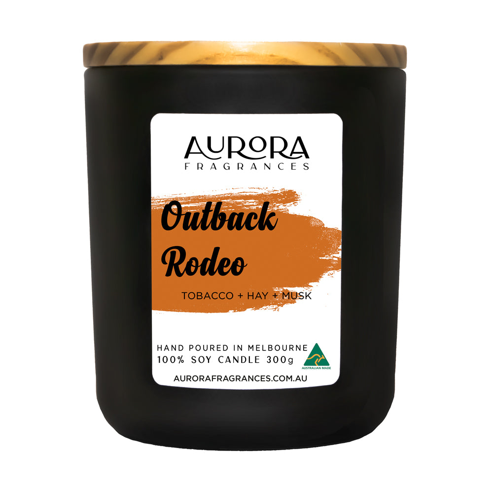 Aurora Outback Rodeo Scented Soy Candle Australian Made 300g 2 Pack