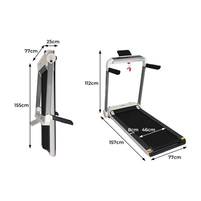 Centra Treadmill Electric Home Gym Exercise Machine Fitness Foldable LED Lightbelt