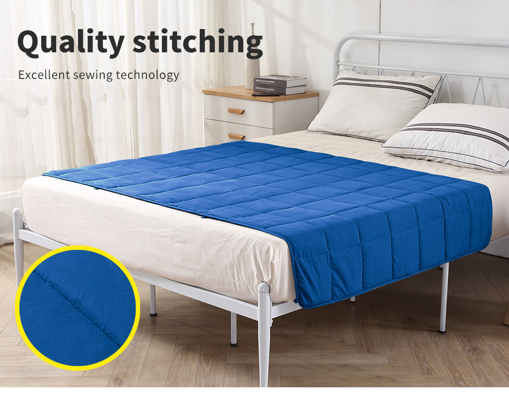 DreamZ Weighted Blanket Heavy Gravity Deep Relax 5KG Adult Double Navy