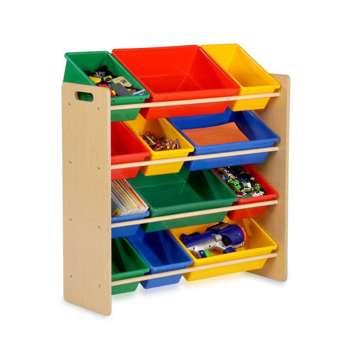 Kids Toy Organiser Shelf Storage Rack - 12 Bins